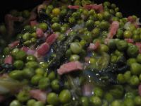 Petits pois frais aux lardons